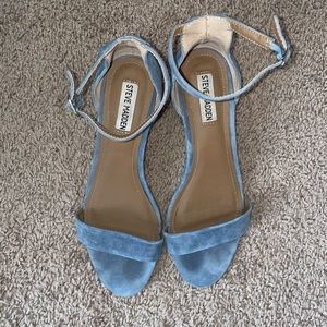 Steve Madden Carrson Block Heels in Sky Blue